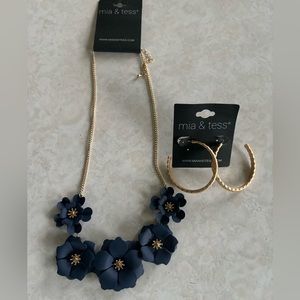 Mia and Tess necklace and earrings